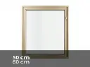 F/P de Fénetre allu vitrée grille 0,60 x 0,60